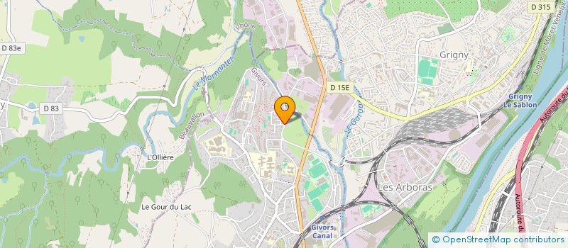 localisation de l'entreprise 1000&1 CHEMINS  GIVORS