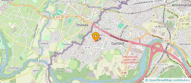 localisation de l'entreprise 1000 & 1 CHOSES  GAILLARD