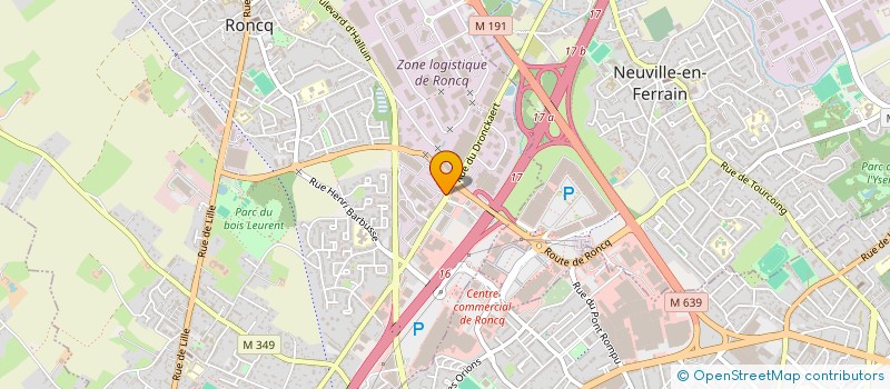 localisation de l'entreprise 1000 AUTOS à RONCQ