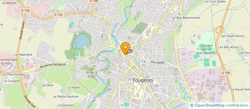 localisation de l'entreprise 1000 ET 1 SAVEURS  FOUGERES