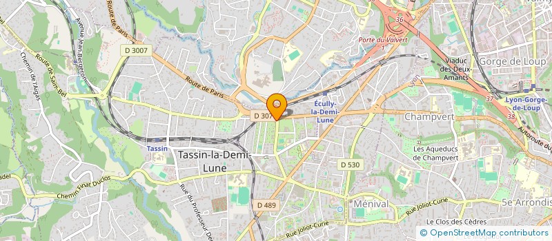 localisation de l'entreprise 1000 ET UNE PATES à TASSIN-LA-DEMI-LUNE