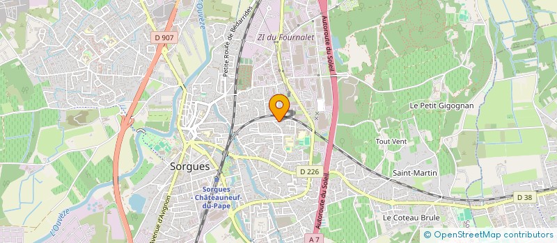 localisation de l'entreprise 1000 FEUILLES  SORGUES