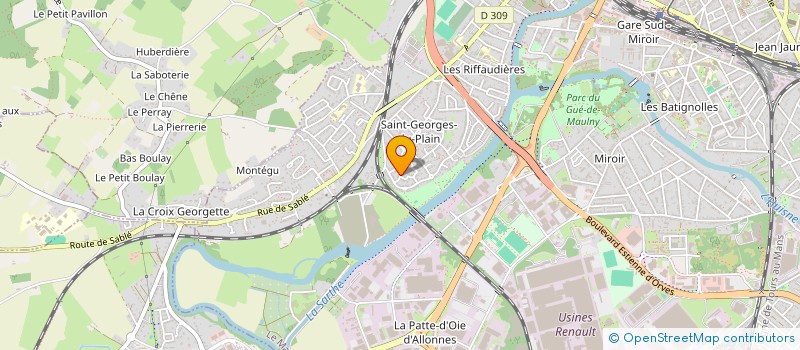 localisation de l'entreprise 1000 MAINS UN COEUR  LE MANS