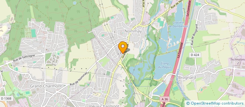 localisation de l'entreprise 1000 PAS POUR ROBIN  NOMMAY