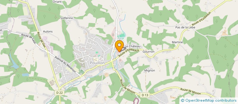 localisation de l'entreprise 1000 PATTES à POUILLON
