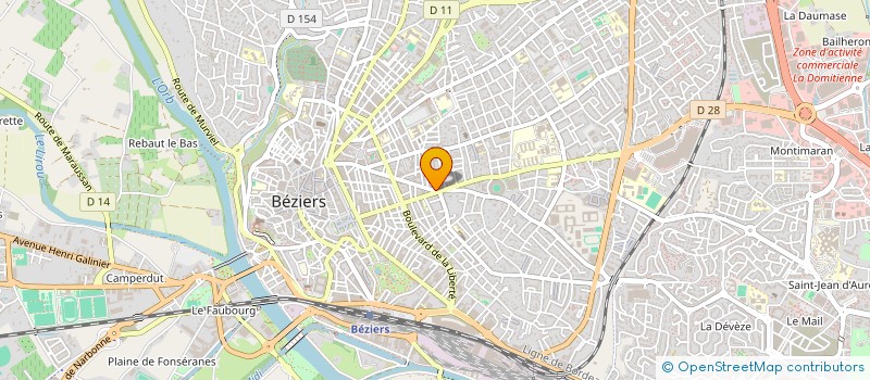 localisation de l'entreprise 1000 SOLUTIONS IMMO  BEZIERS