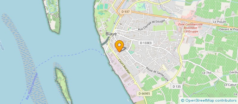 localisation de l'entreprise 1000 VOLTS COMPAGNIES  BLAYE