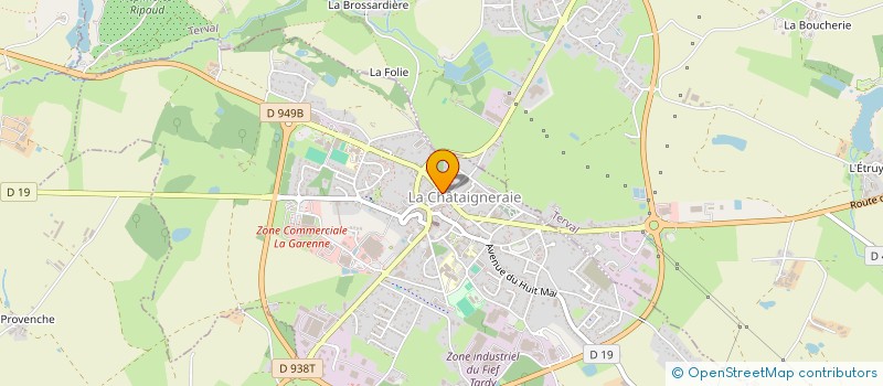 localisation de l'entreprise 100000 VOLTS ZEN  LA CHATAIGNERAIE