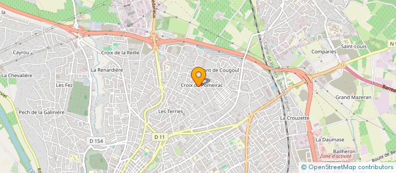 localisation de l'entreprise 1000A  BEZIERS