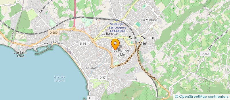 localisation de l'entreprise 1000BUSINES.COM à SAINT-CYR-SUR-MER