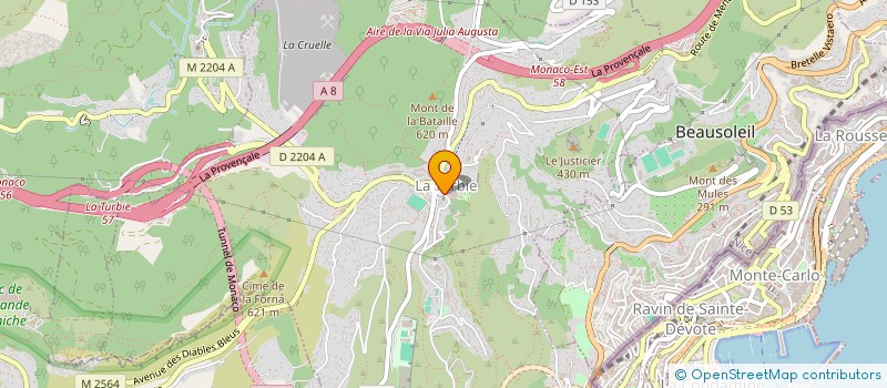 localisation de l'entreprise 1000PATTES à LA TURBIE