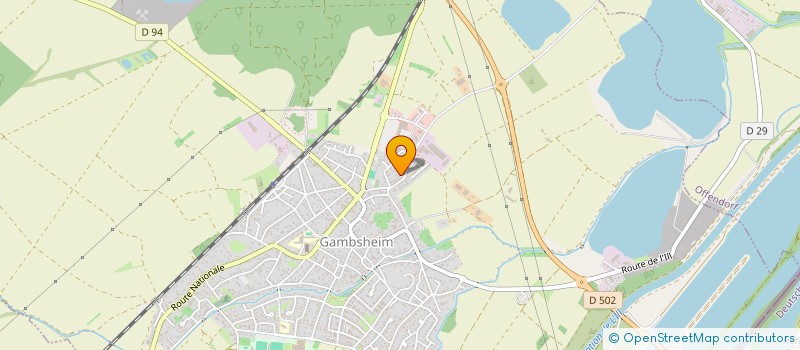 localisation de l'entreprise 1001  GAMBSHEIM