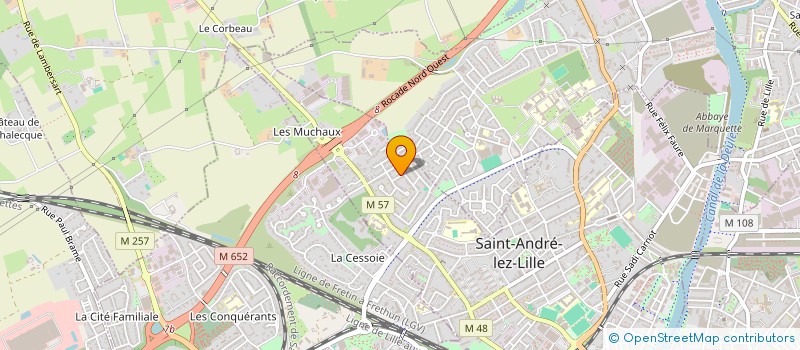localisation de l'entreprise 1001 ARTISTES  SAINT-ANDRE-LEZ-LILLE