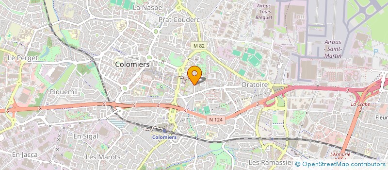 localisation de l'entreprise 1001 FLEURS à COLOMIERS