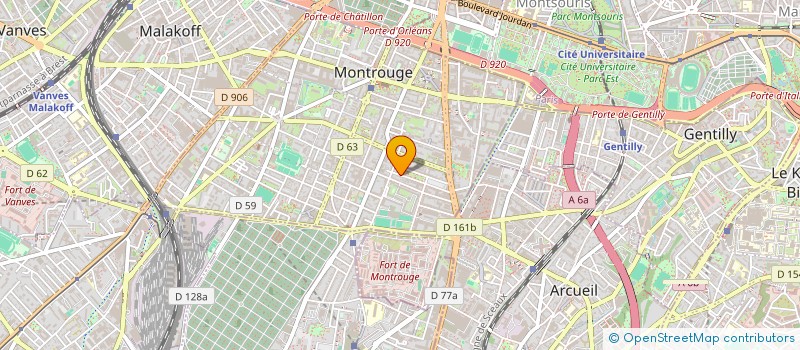 localisation de l'entreprise 1001 FRANCE à MONTROUGE