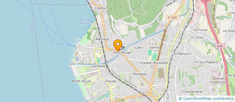 localisation de l'entreprise 1001 IMMOBILIER à AIX-LES-BAINS