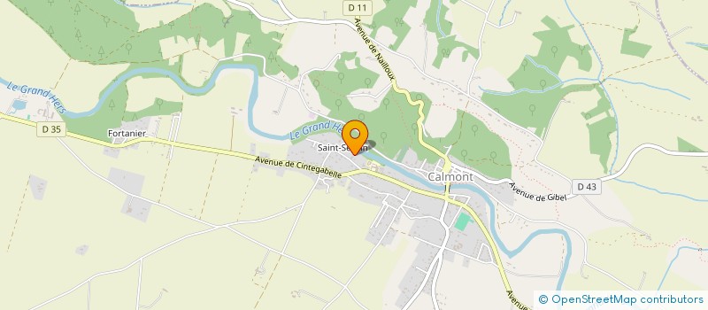 localisation de l'entreprise 1001 PETITES MAINS POUR UN ENFANT  CALMONT