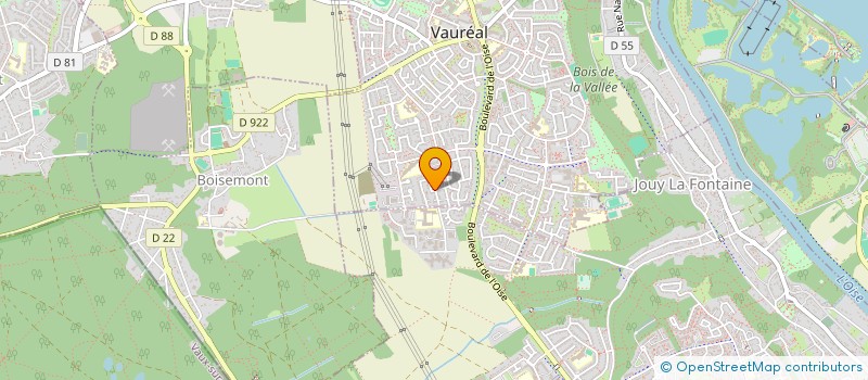 localisation de l'entreprise 1001 PIERRES BAT  VAUREAL