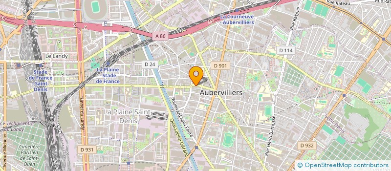 localisation de l'entreprise 1001 POISSONS à AUBERVILLIERS