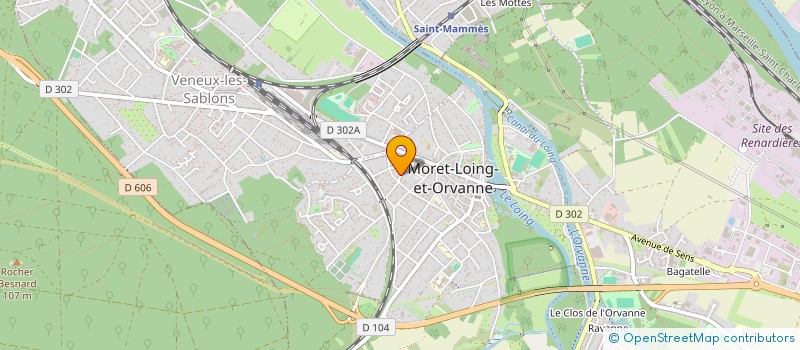localisation de l'entreprise 1001 POSES à MORET-LOING-ET-ORVANNE