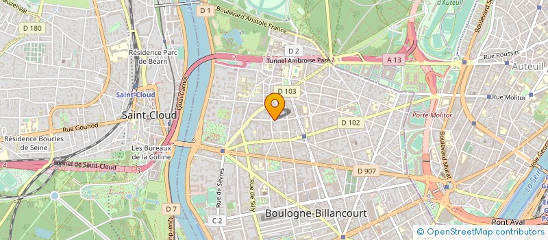 localisation de l'entreprise 1001 TELECOMMANDES  BOULOGNE-BILLANCOURT