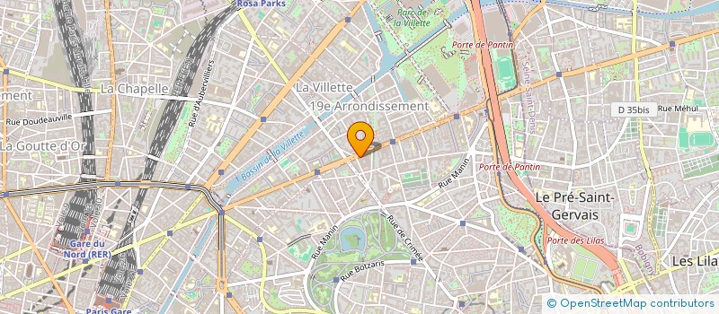 localisation de l'entreprise 1001PACT HERMITAGE  PARIS