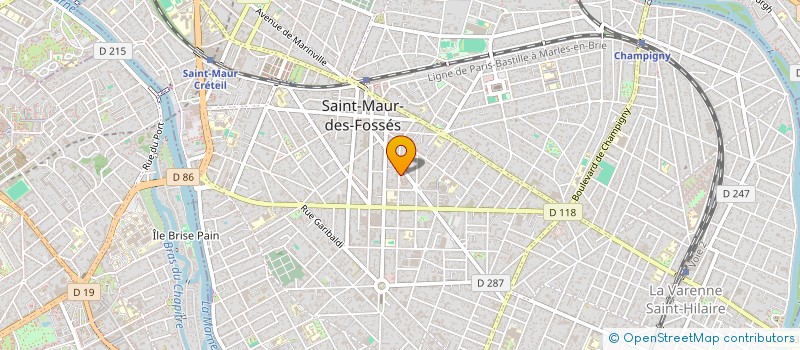 localisation de l'entreprise 1001PIZZA à SAINT-MAUR-DES-FOSSES