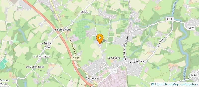 localisation de l'entreprise 1003 K6  TREILLIERES