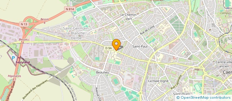 localisation de l'entreprise 100F LUC à CAEN