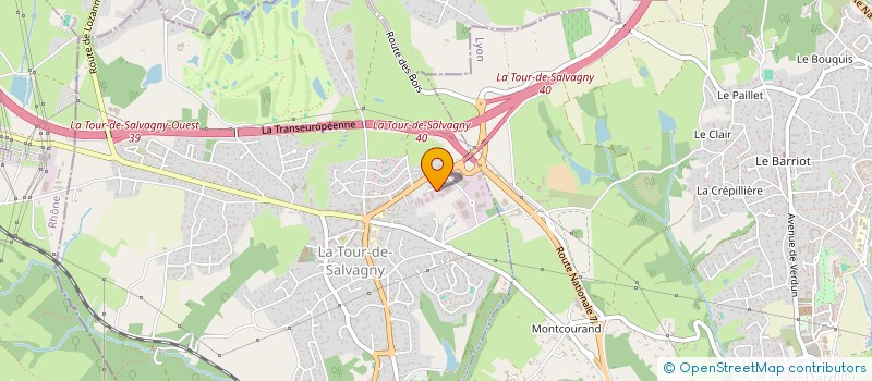 localisation de l'entreprise 100PERCENT FRANCE  LA TOUR-DE-SALVAGNY