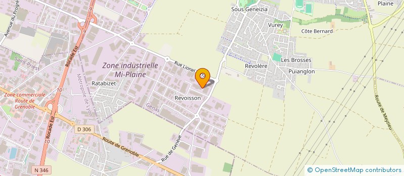 localisation de l'entreprise 100SCI  GENAS