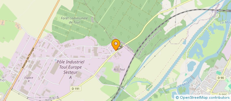 localisation de l'entreprise 101 CENTIMES  TOUL