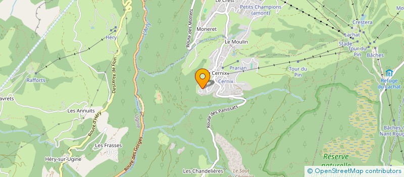 localisation de l'entreprise 101 CHEMIN DU HAUT VAL D'ARLY  COHENNOZ