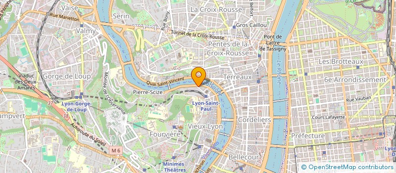 localisation de l'entreprise 101 DEGRES à LYON