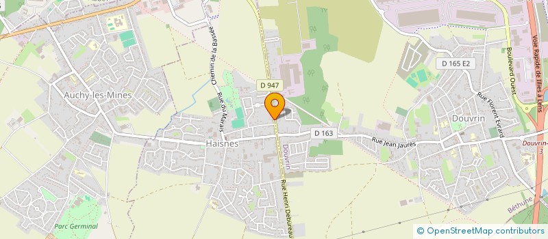 localisation de l'entreprise 101 ESCALES  BETHUNE