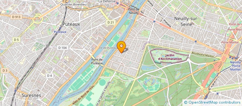 localisation de l'entreprise 101 IMMOBILIER à NEUILLY-SUR-SEINE