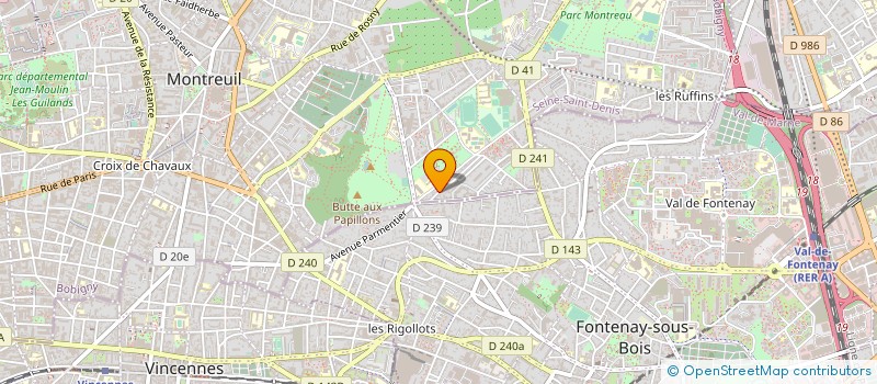 localisation de l'entreprise 101 PRODUCTION à MONTREUIL