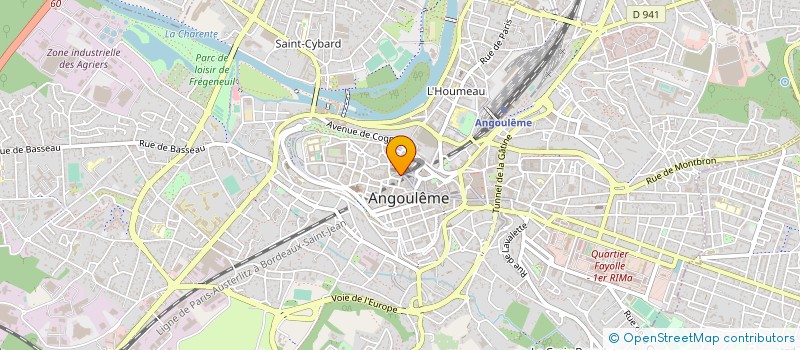 localisation de l'entreprise 102.10FM à ANGOULEME