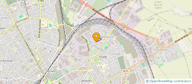 localisation de l'entreprise 103 LF  BETHENY