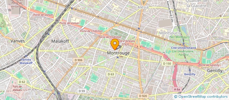 localisation de l'entreprise 103 SECTION UNION NATIONALE COMBATTANTS  MONTROUGE