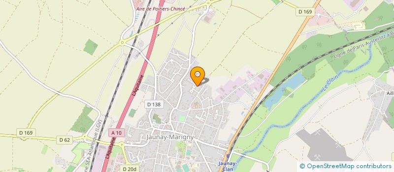 localisation de l'entreprise 104 BD BLOSSAC  JAUNAY-MARIGNY