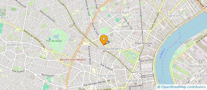 localisation de l'entreprise 104 BIS  LE BOUSCAT