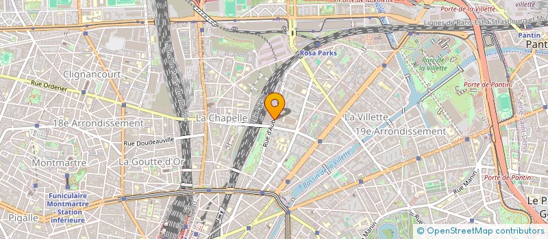 localisation de l'entreprise 104 CENT QUATRE à PARIS