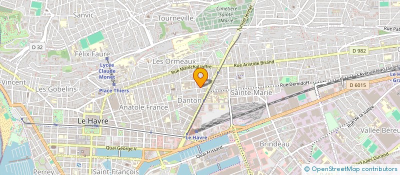 localisation de l'entreprise 104 CONCEPT  LE HAVRE