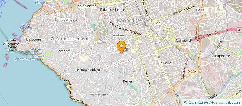 localisation de l'entreprise 104 KENNEDY  MARSEILLE