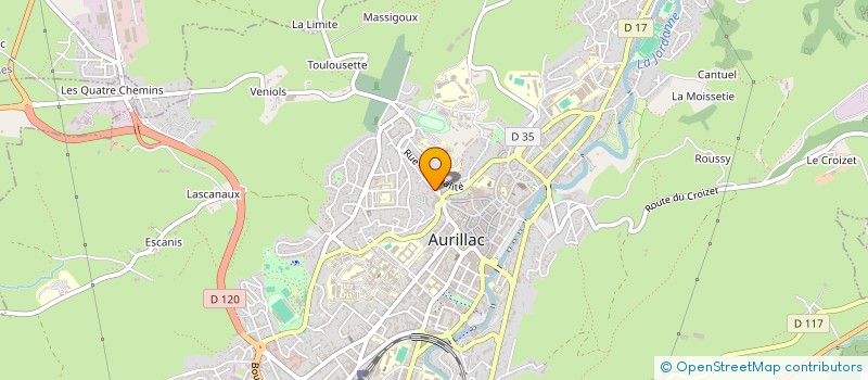 localisation de l'entreprise 104 MAG à AURILLAC
