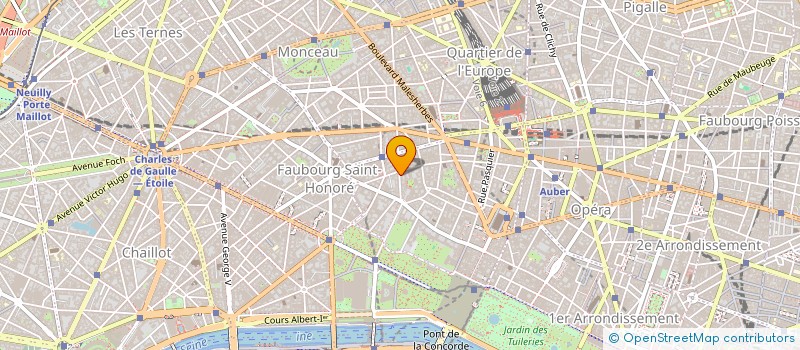 localisation de l'entreprise 104 MIROMESNIL  PARIS