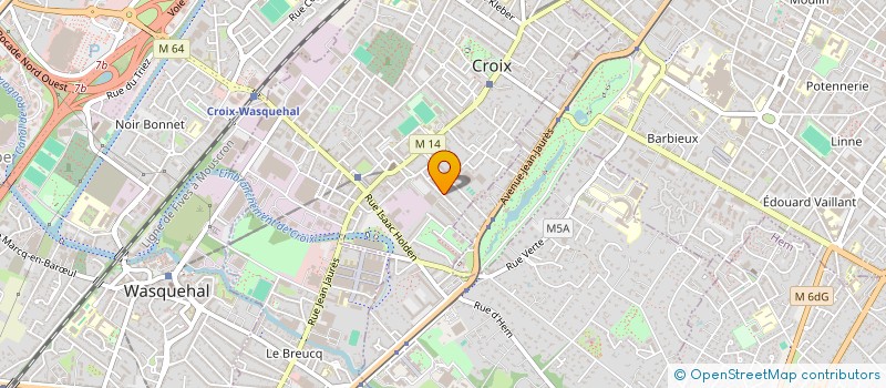 localisation de l'entreprise 104 VDA  CROIX