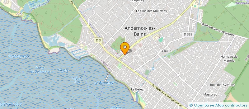localisation de l'entreprise 1043347 - ANDER4EVER  ANDERNOS-LES-BAINS