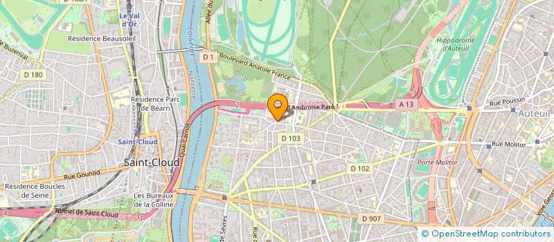 localisation de l'entreprise 105 CONSULTING à BOULOGNE-BILLANCOURT